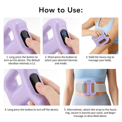 Multi-Function Electric Fascia Ring Vibration Massager